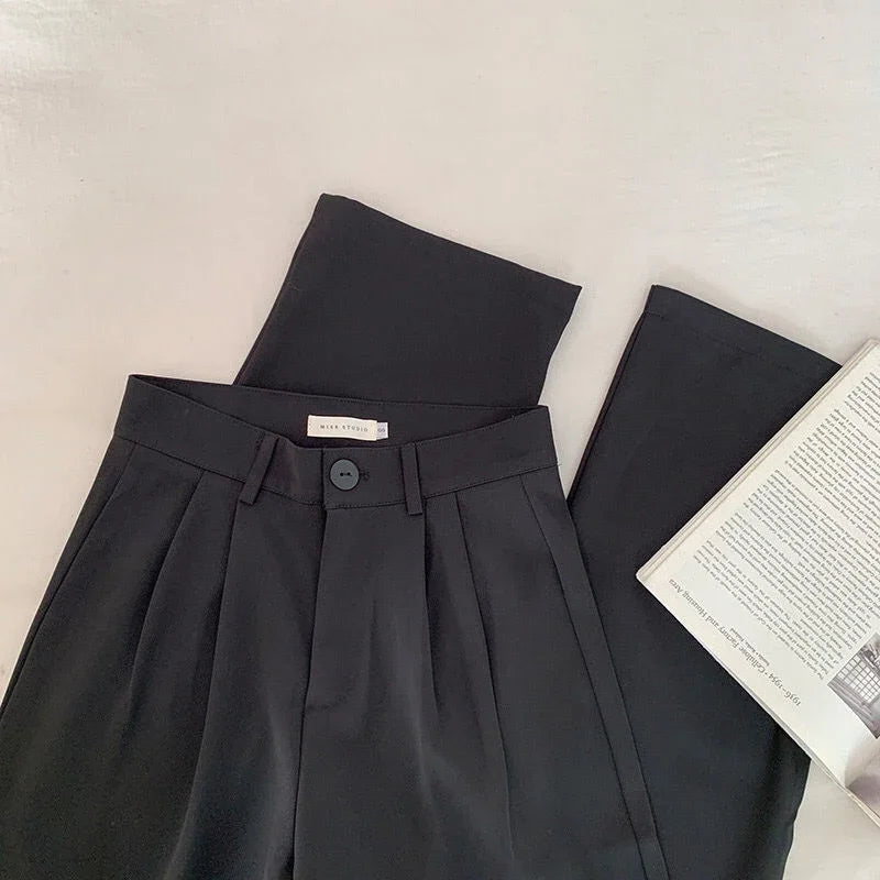 Women’s High-Waist Wide-Leg Suit Pants