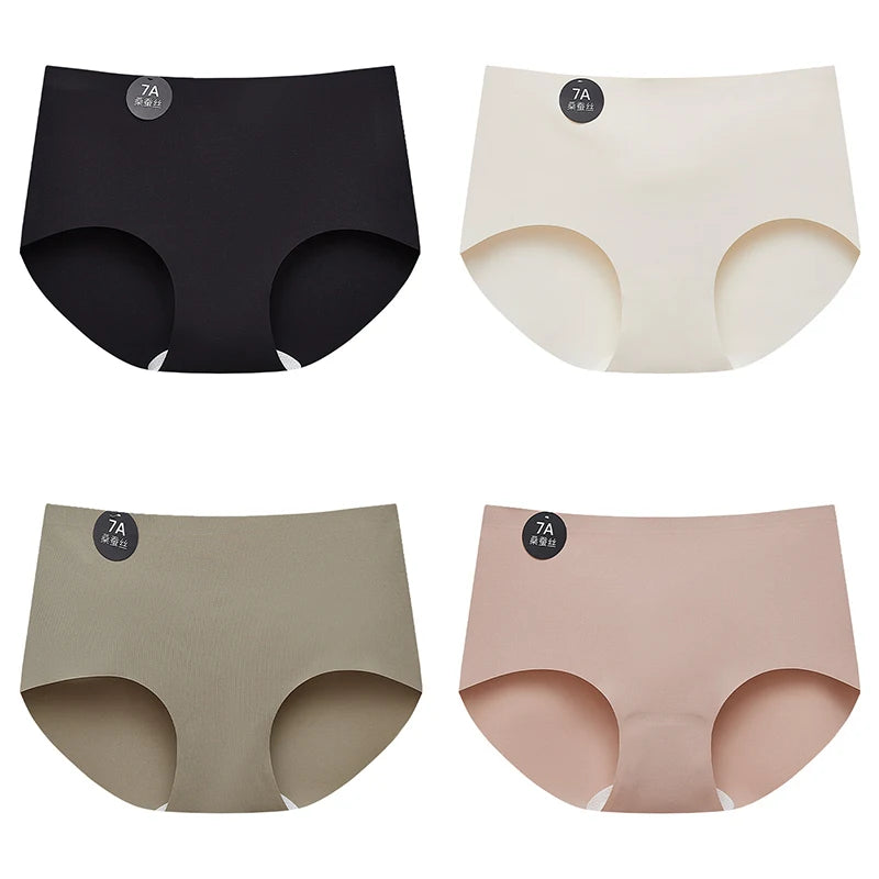 4-Pack Women’s Seamless Silk Briefs