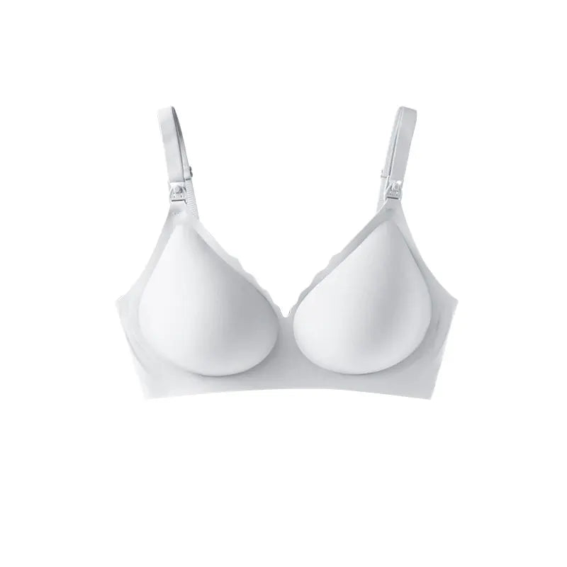 Seamless Wire-Free Breastfeeding Bra with Removable Pads