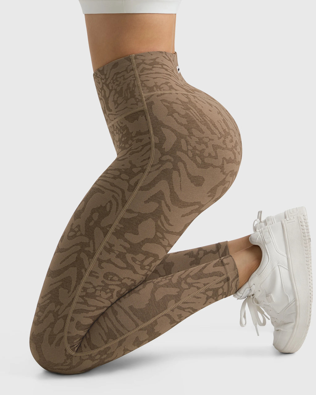 Yoga Pants For Women Coffee Leopard Gym Leggings Seamless High Waist Push Up Hip Lift Gym Tights Fitness Workout Leggins Female