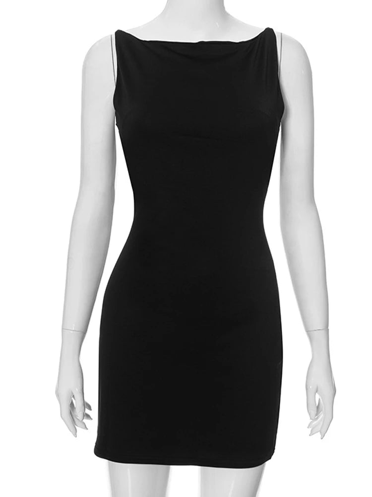 Women’s Sleeveless Mini Wrap Dress
