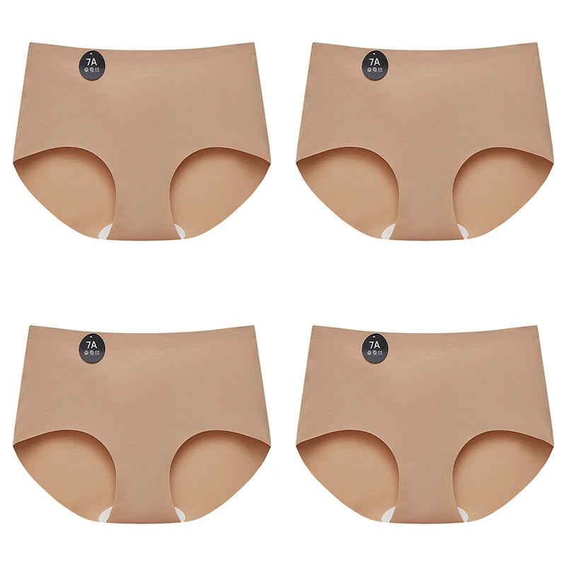 4-Pack Women’s Seamless Silk Briefs