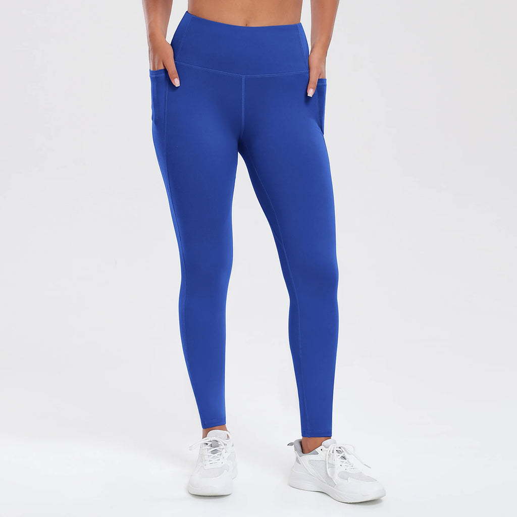 Yoga Pants with Pockets for Women Tummy Control Butt Lifting Sports Tights Slim Elastic Workout Leggings Casual Sportswear