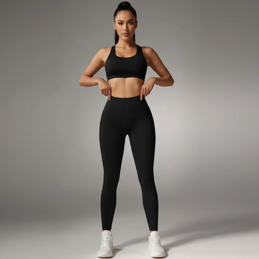 Seamless High Waist Ankle Length Workout Pants