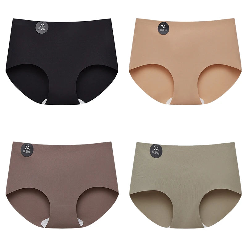 4-Pack Women’s Seamless Silk Briefs