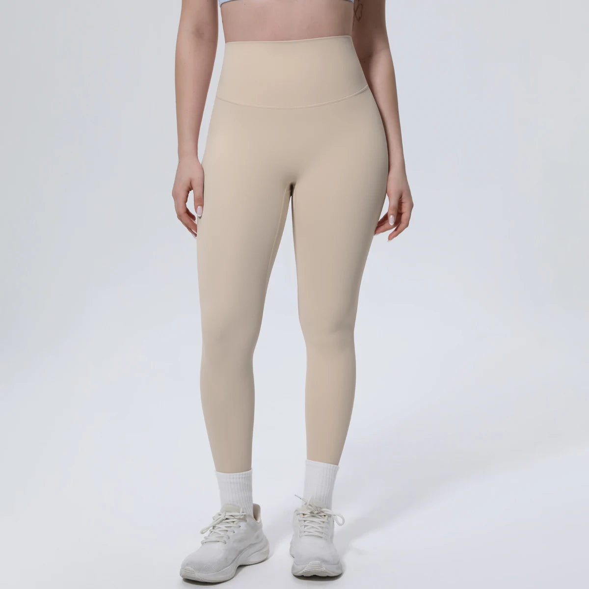 Summer Breathable Peach Buttocks Yoga Pants Solid Color High Stretch Sports Leggings Gym Push Up Outdoor Running Yoga Pants