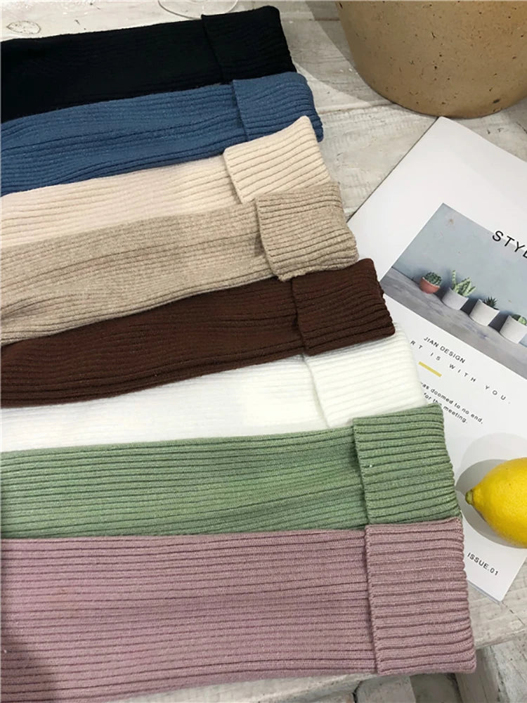 Women’s Turtleneck Slim Fit Knitted Pullover