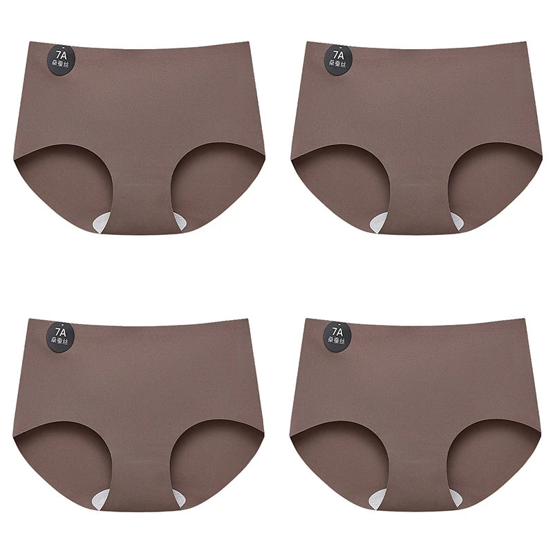 4-Pack Women’s Seamless Silk Briefs