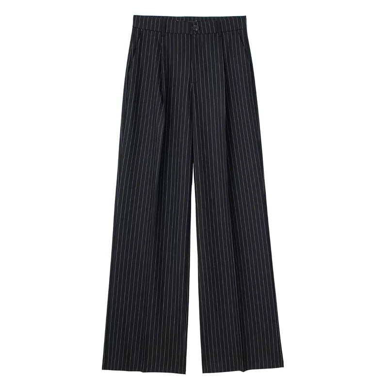 Women’s High-Waisted Wide-Leg Formal Trousers