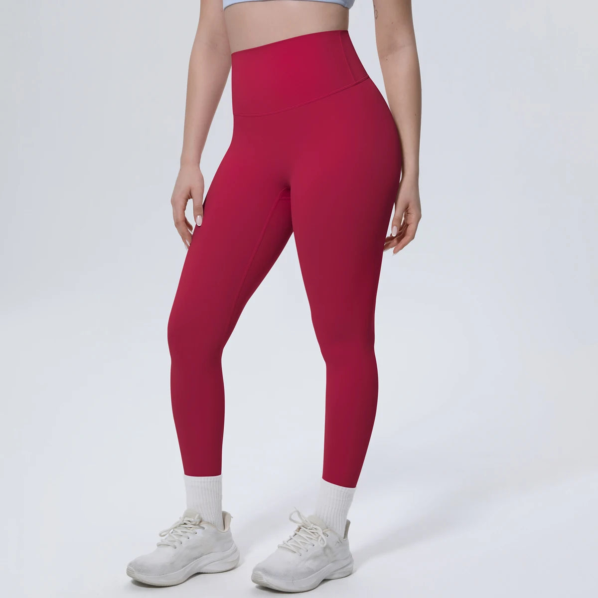 Summer Breathable Peach Buttocks Yoga Pants Solid Color High Stretch Sports Leggings Gym Push Up Outdoor Running Yoga Pants