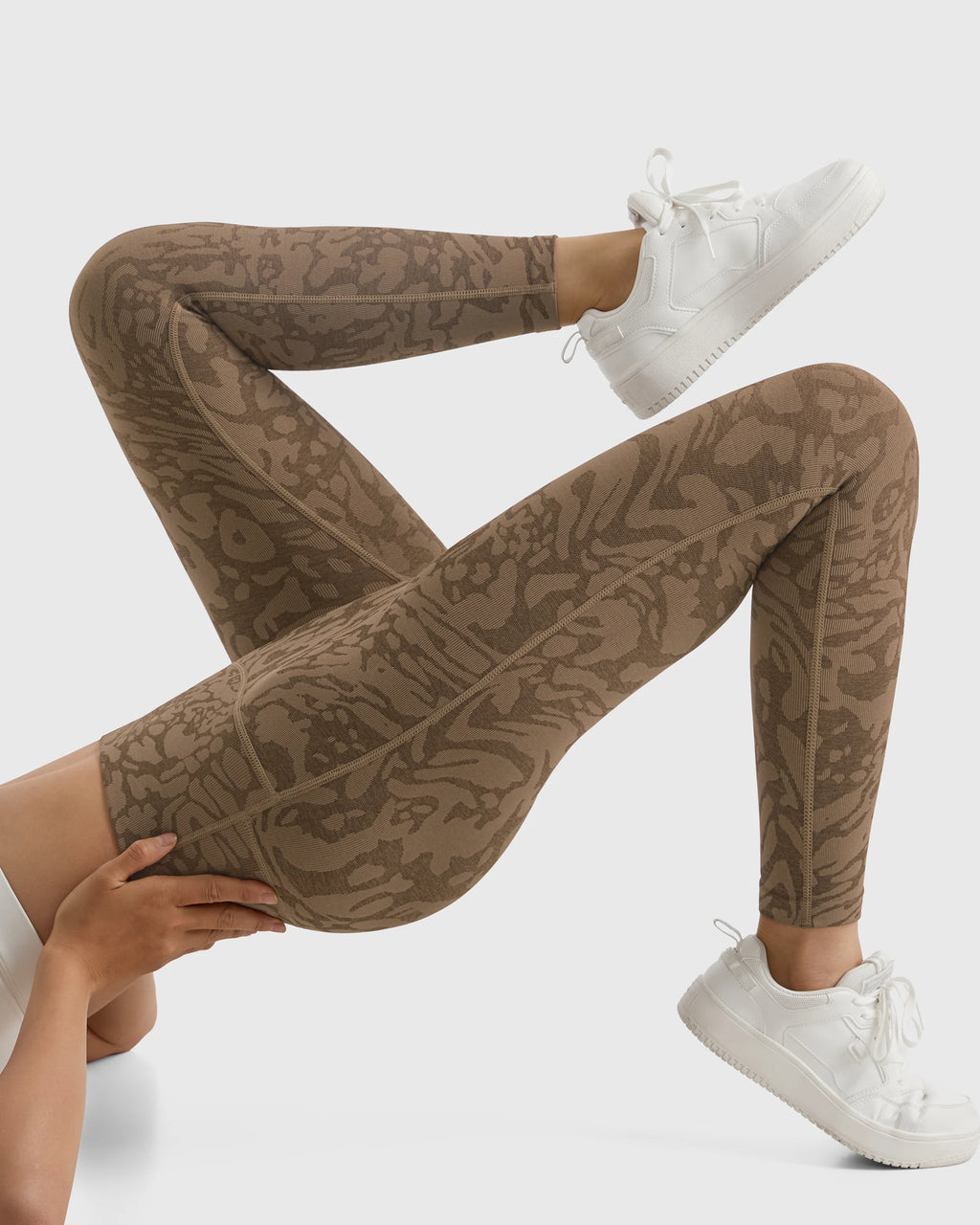 Yoga Pants For Women Coffee Leopard Gym Leggings Seamless High Waist Push Up Hip Lift Gym Tights Fitness Workout Leggins Female