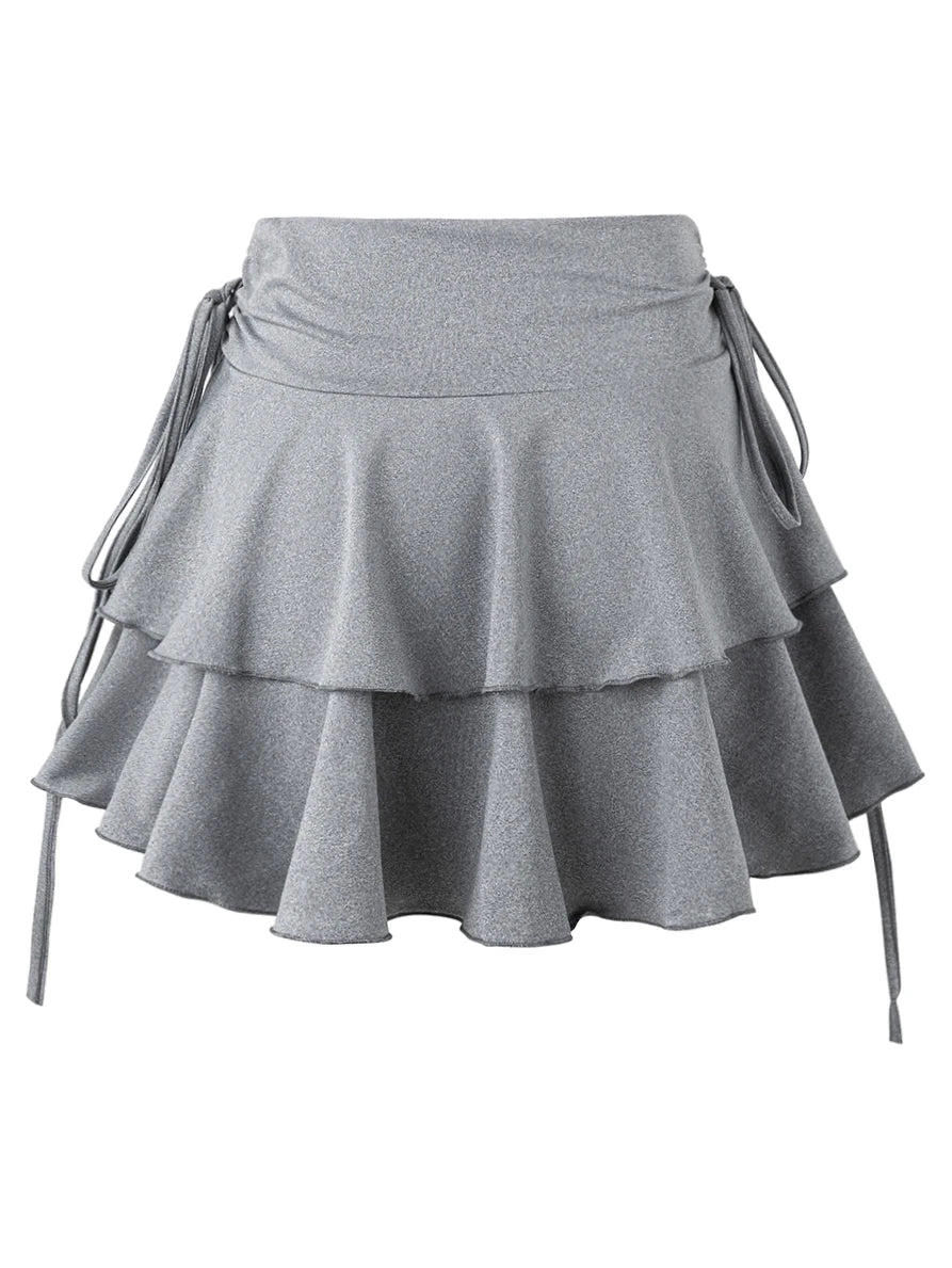 Women’s Solid A-Line Mini Skirt