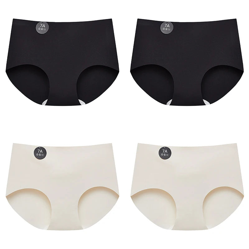 4-Pack Women’s Seamless Silk Briefs