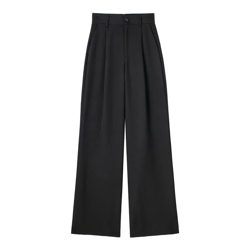 Women’s High-Waisted Wide-Leg Formal Trousers