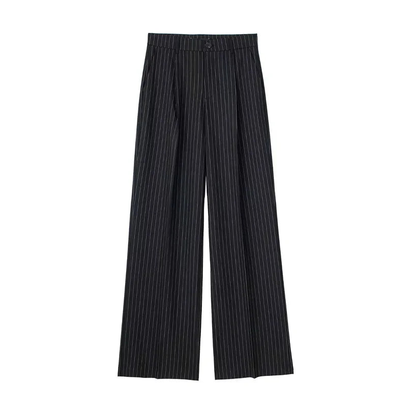 Women’s High-Waisted Wide-Leg Formal Trousers