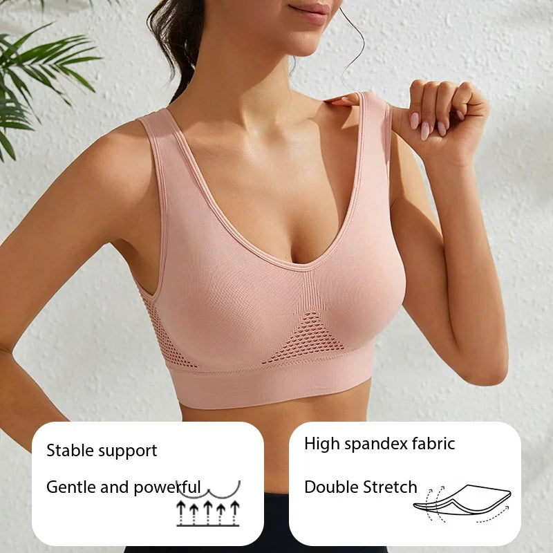 Women’s Shockproof Support Yoga Running Sports Bra