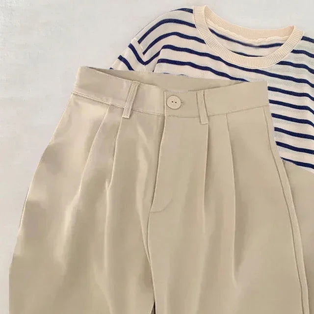 Women’s High-Waist Wide-Leg Suit Pants