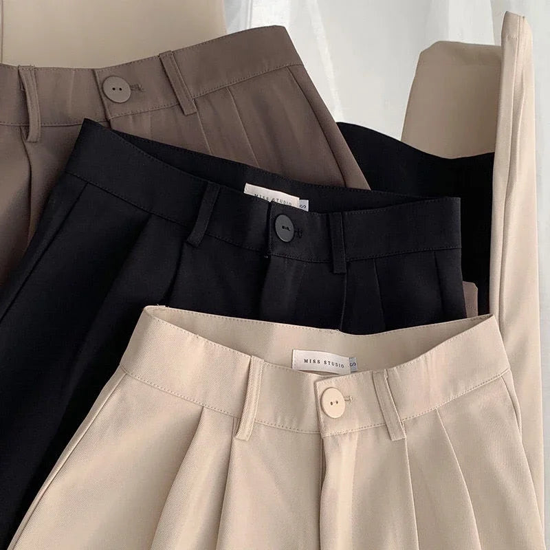 Women’s High-Waist Wide-Leg Suit Pants