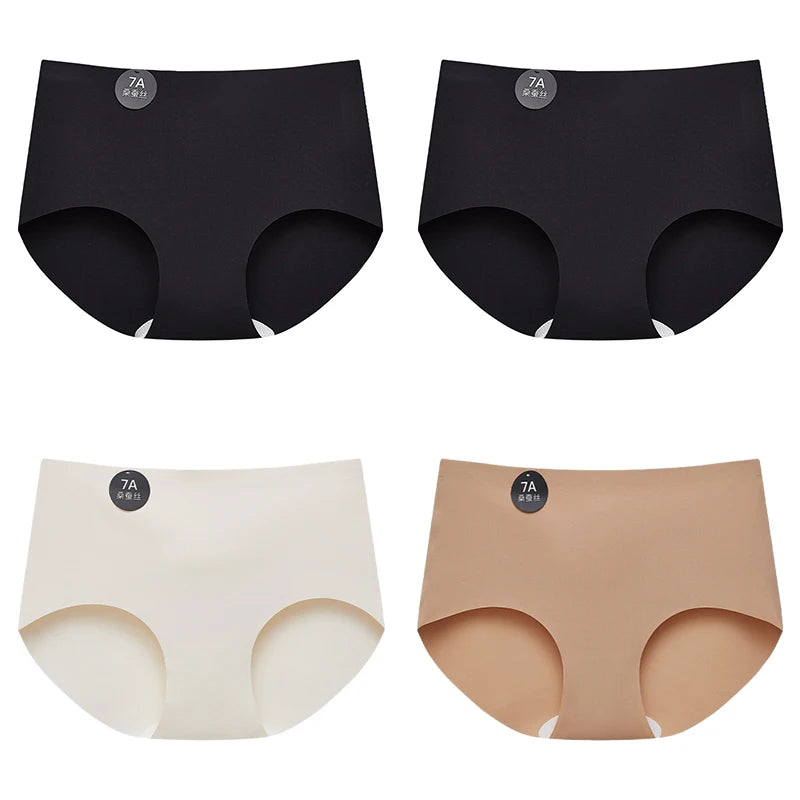 4-Pack Women’s Seamless Silk Briefs
