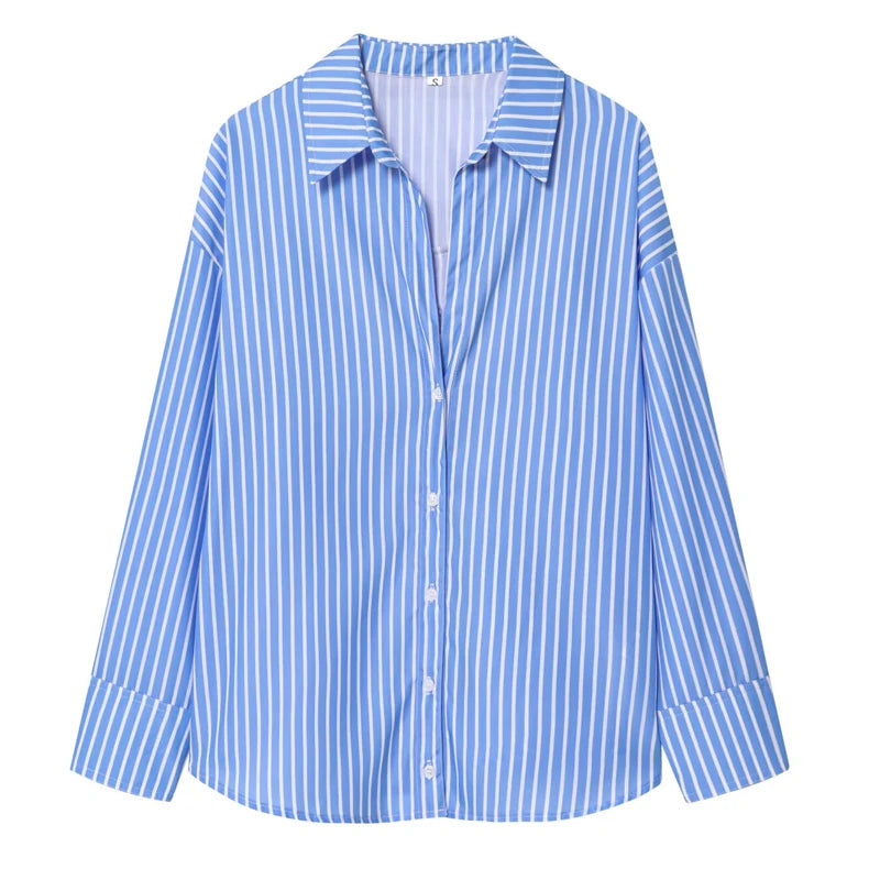 Women’s Striped Button-Up Shirt