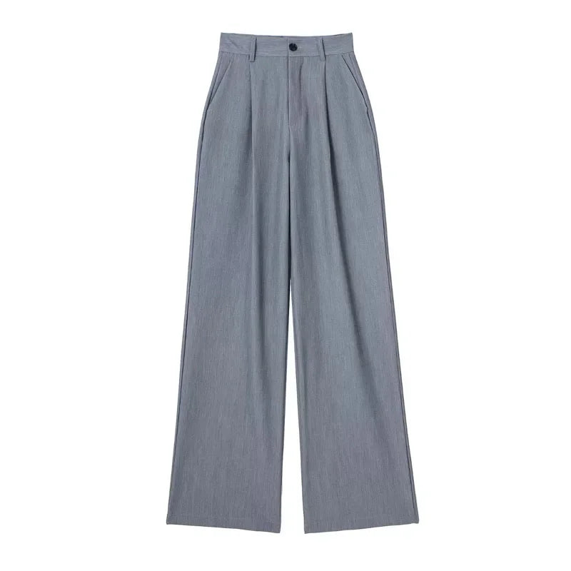 Women’s High-Waisted Wide-Leg Formal Trousers