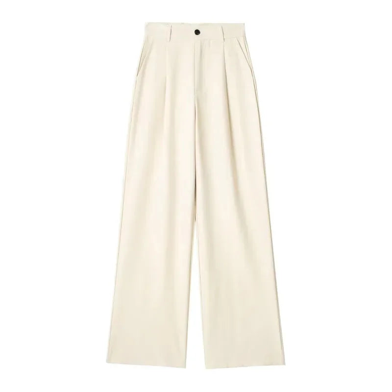 Women’s High-Waisted Wide-Leg Formal Trousers