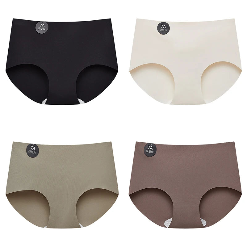 4-Pack Women’s Seamless Silk Briefs
