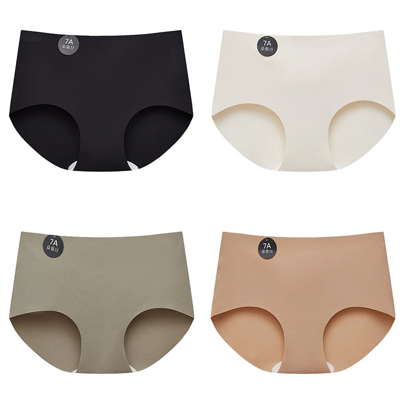 4-Pack Women’s Seamless Silk Briefs