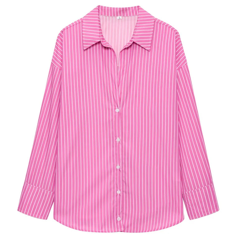 Women’s Striped Button-Up Shirt