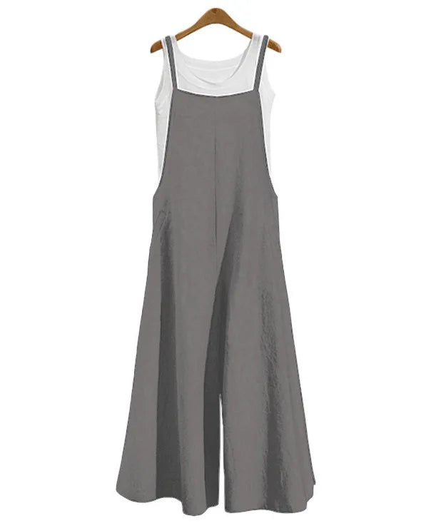 Women’s Casual Strap Wide-Leg Jumpsuit