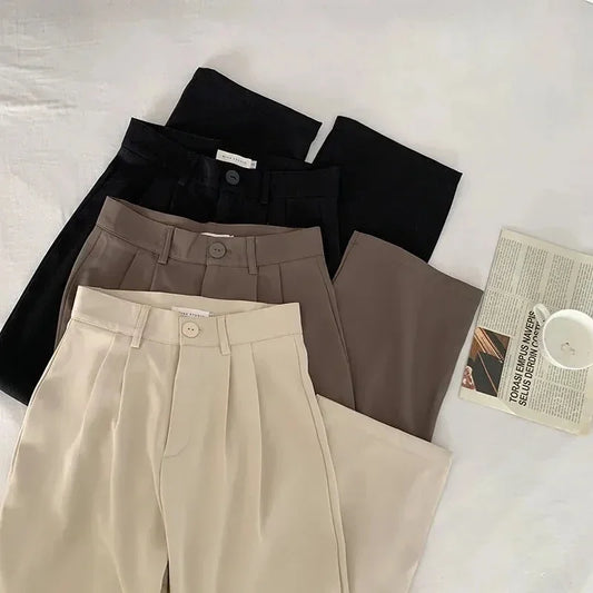 Women’s High-Waist Wide-Leg Suit Pants