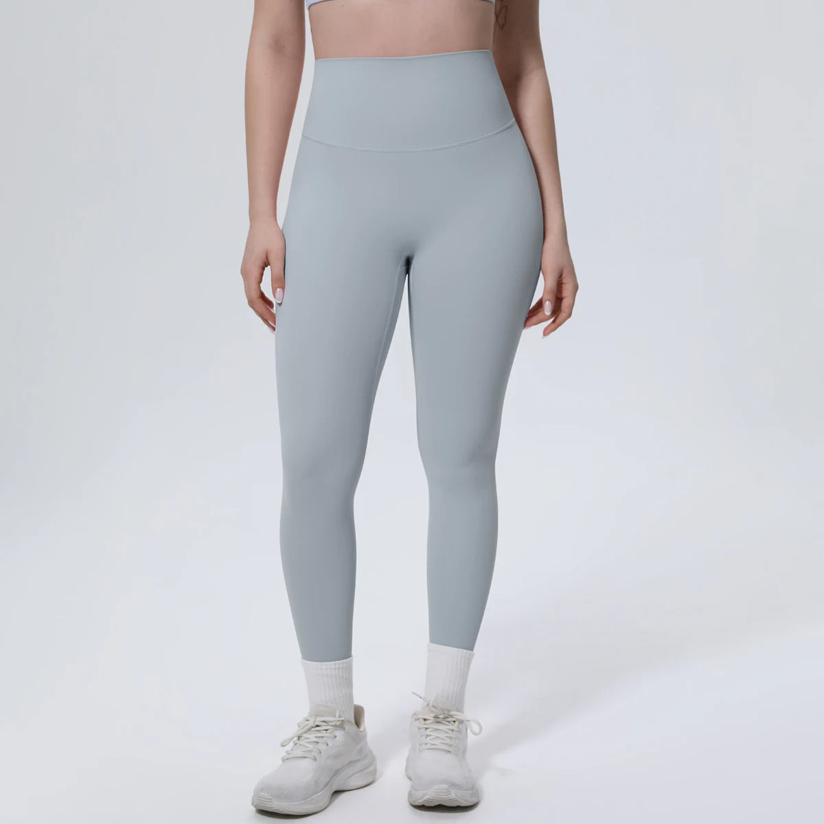 Summer Breathable Peach Buttocks Yoga Pants Solid Color High Stretch Sports Leggings Gym Push Up Outdoor Running Yoga Pants