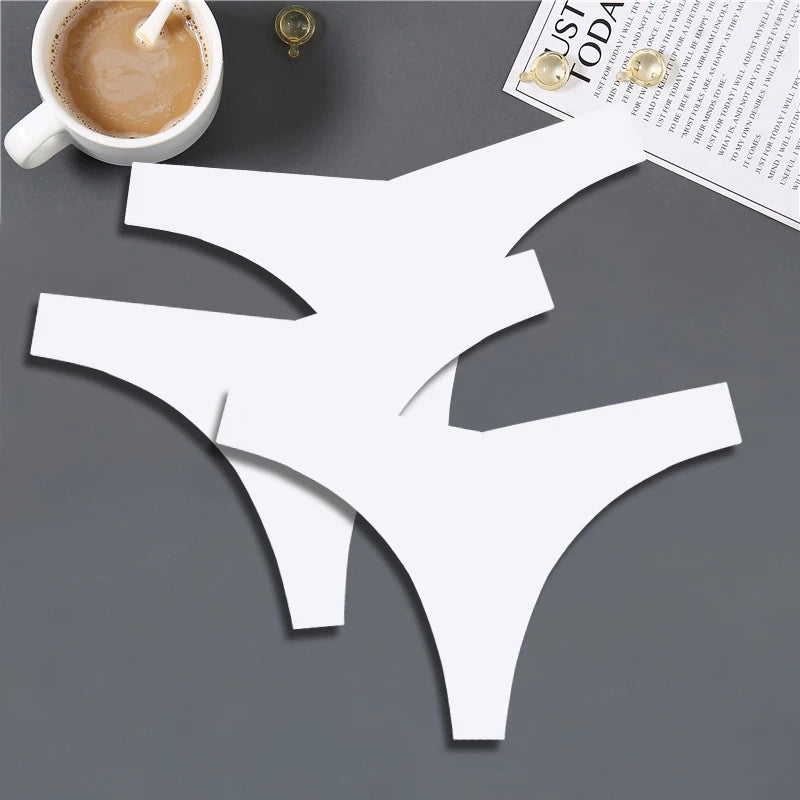 3-Pack Women’s Seamless Ice Silk Thongs