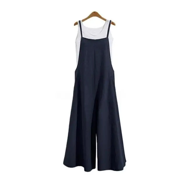 Women’s Casual Strap Wide-Leg Jumpsuit