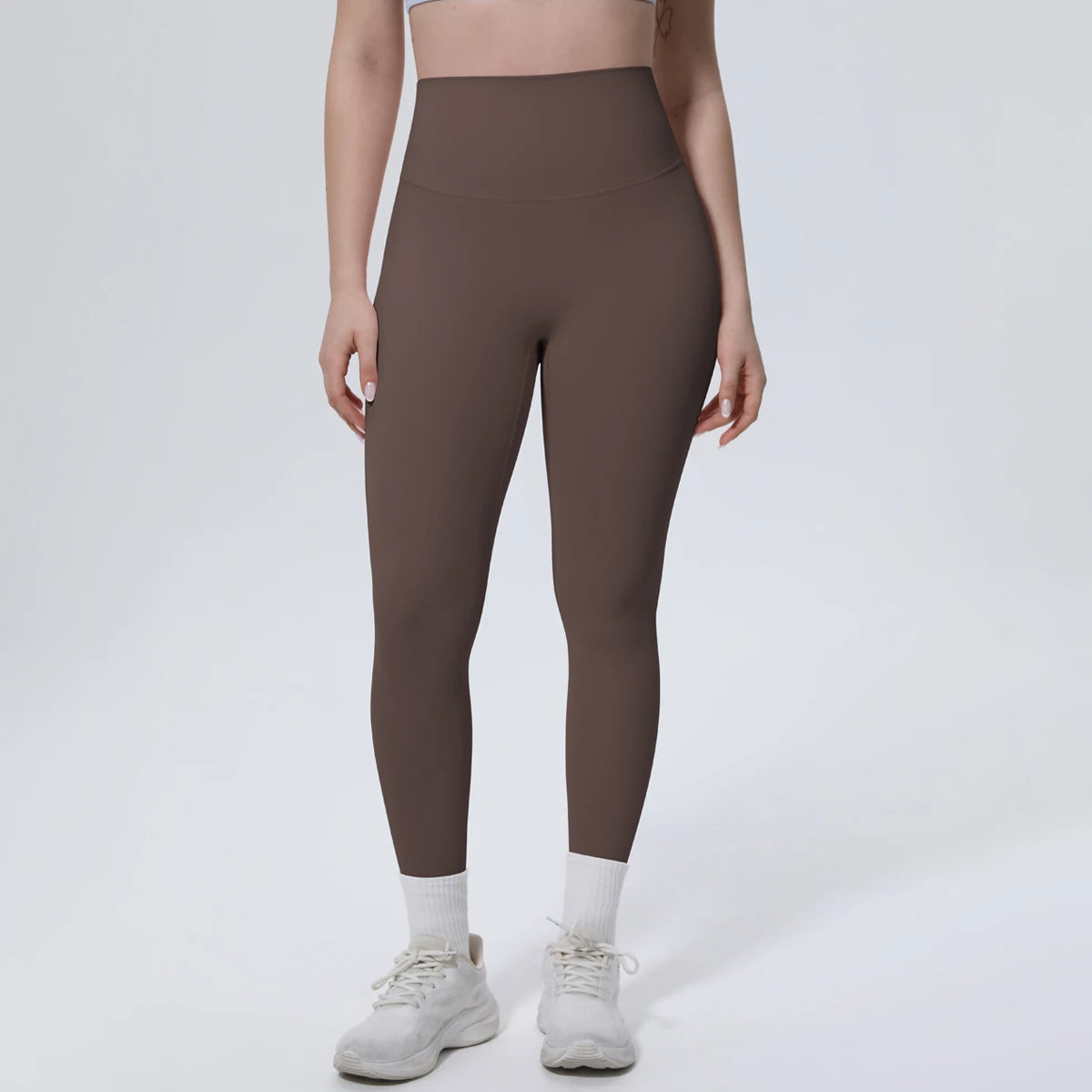 Summer Breathable Peach Buttocks Yoga Pants Solid Color High Stretch Sports Leggings Gym Push Up Outdoor Running Yoga Pants