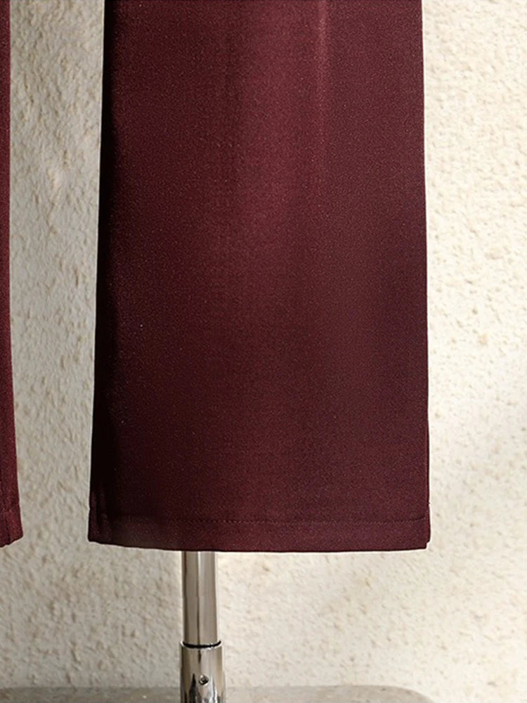 Women’s High-Waisted Pleated Wide-Leg Trousers