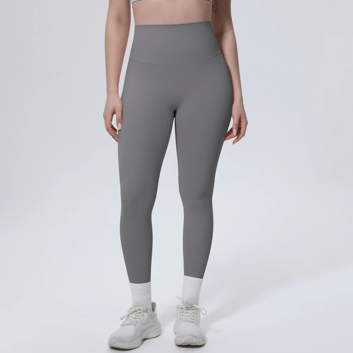 Summer Breathable Peach Buttocks Yoga Pants Solid Color High Stretch Sports Leggings Gym Push Up Outdoor Running Yoga Pants