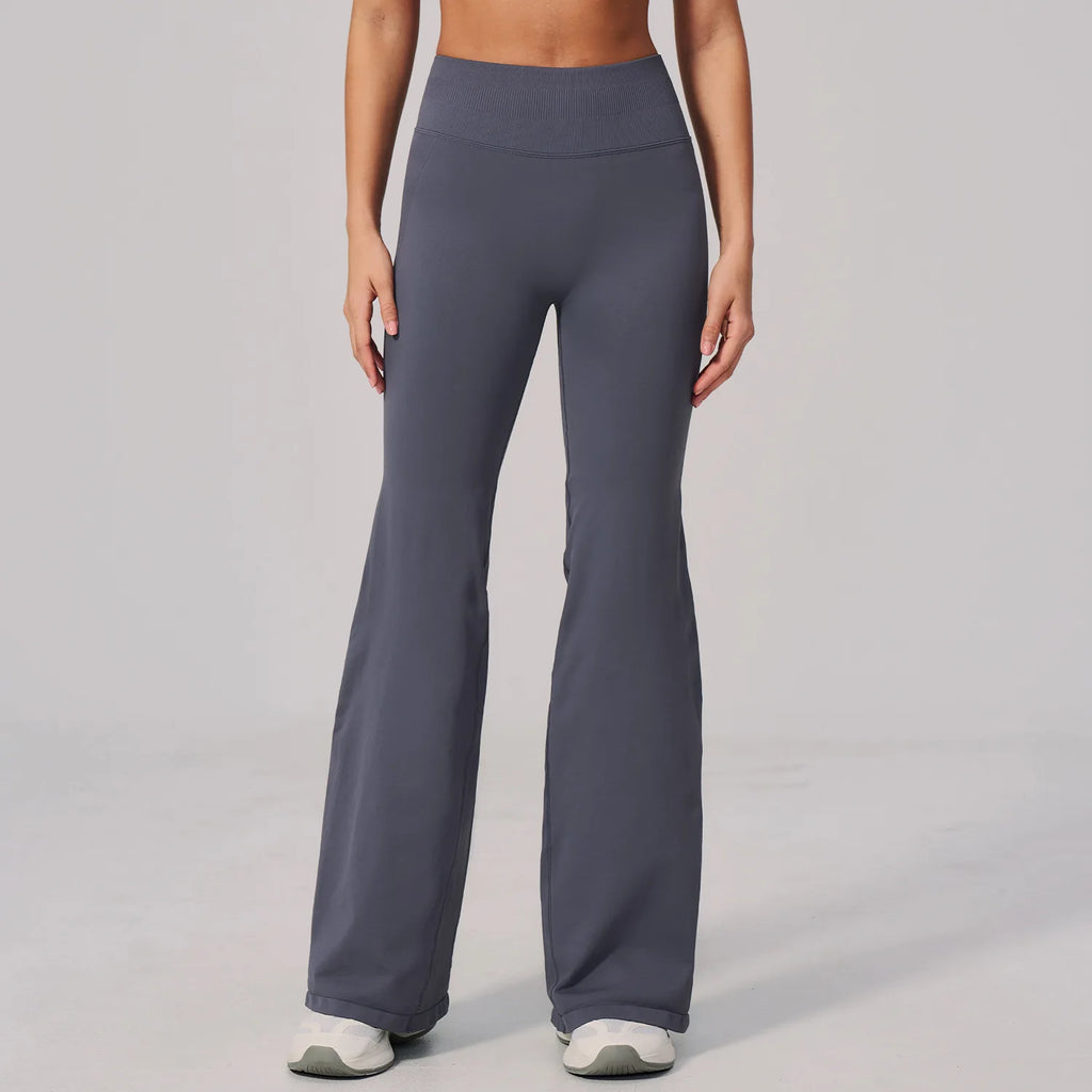 Yoga Pants High Waist Wide Leg Women Gym Clothes Woman Flare Leggings Straight Pants Fitness Bell-bottoms Workout Trousers