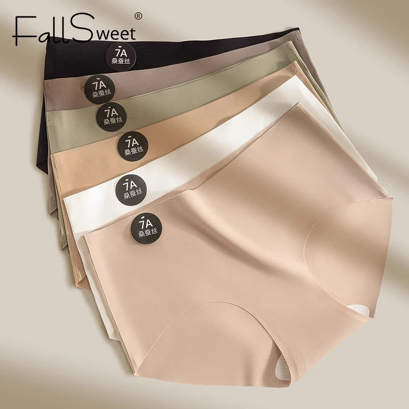 4-Pack Women’s Seamless Silk Briefs