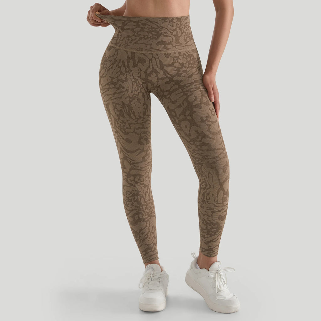 Yoga Pants For Women Coffee Leopard Gym Leggings Seamless High Waist Push Up Hip Lift Gym Tights Fitness Workout Leggins Female
