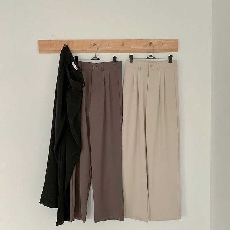 Women’s High-Waist Wide-Leg Suit Pants