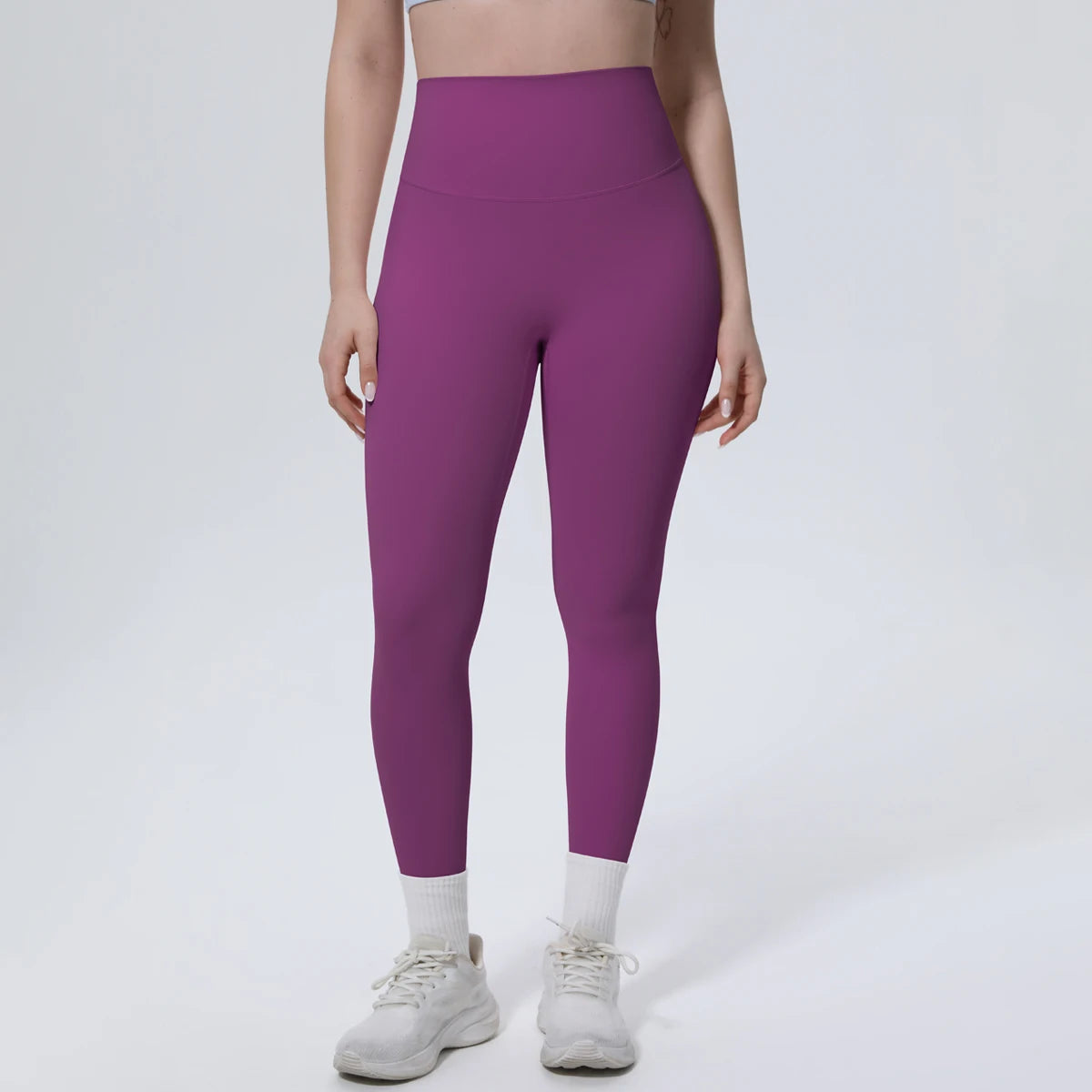 Summer Breathable Peach Buttocks Yoga Pants Solid Color High Stretch Sports Leggings Gym Push Up Outdoor Running Yoga Pants