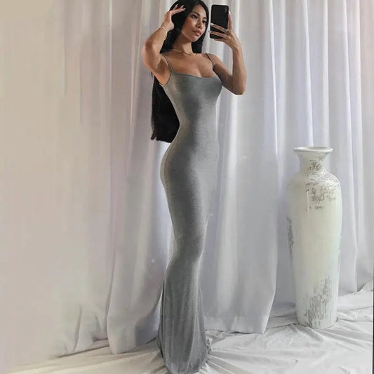 Women’s Strapless Bodycon Maxi Dress