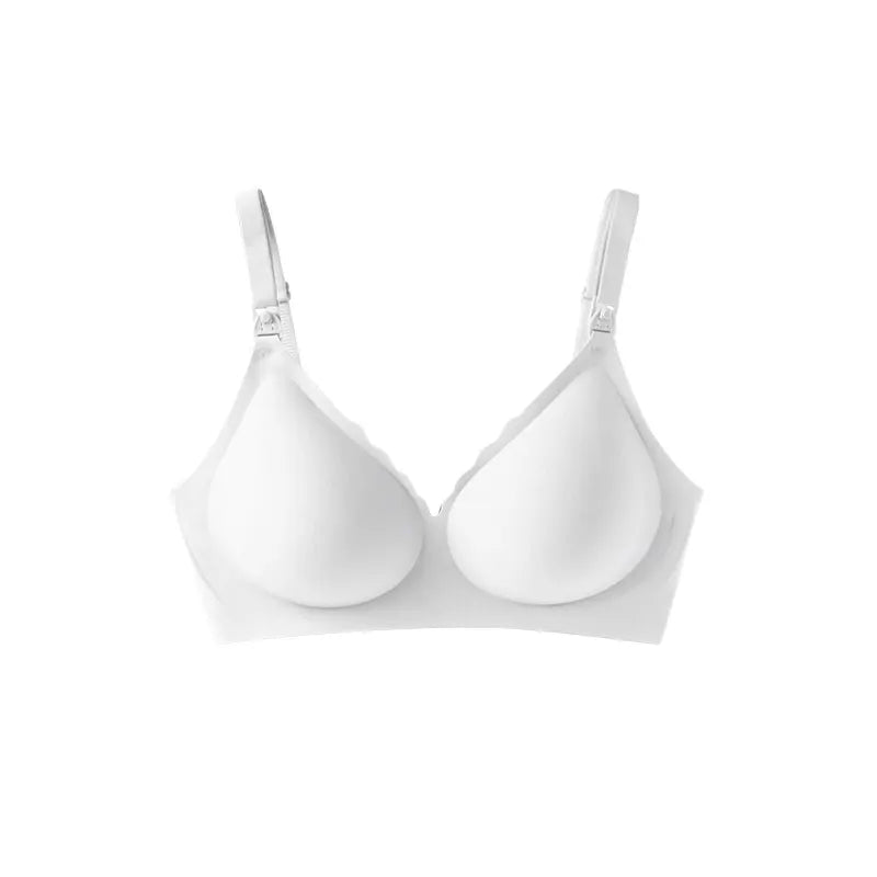 Seamless Wire-Free Breastfeeding Bra with Removable Pads