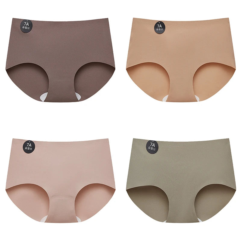 4-Pack Women’s Seamless Silk Briefs