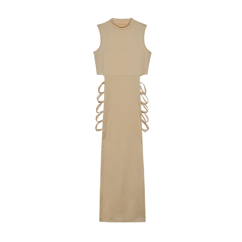 Criss Cross Cut Out Bodycon Dress