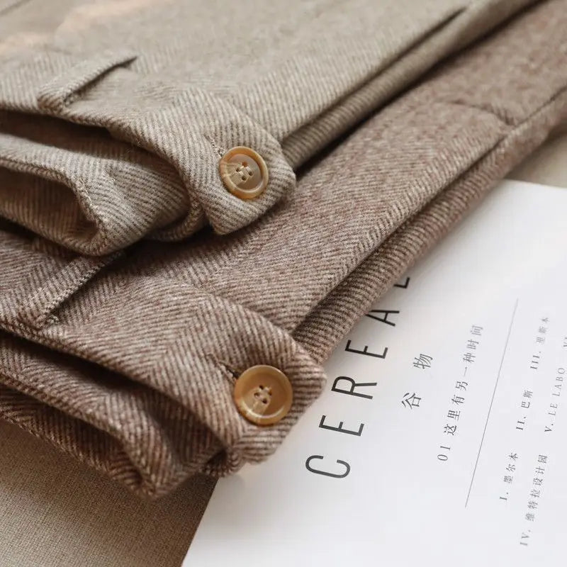 Women’s High-Waist Khaki Harem Pants
