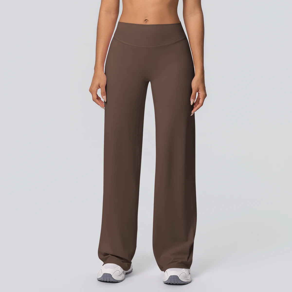 Woman Summer Breathable Wide Leg Yoga Pants Fitness Sports Running Cycling Solid Color Lifting Buttocks Gym Yoga Pants