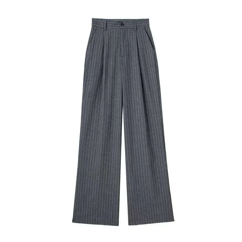 Women’s High-Waisted Wide-Leg Formal Trousers
