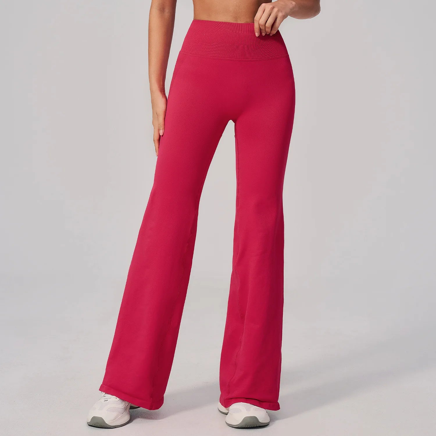 Yoga Pants High Waist Wide Leg Women Gym Clothes Woman Flare Leggings Straight Pants Fitness Bell-bottoms Workout Trousers